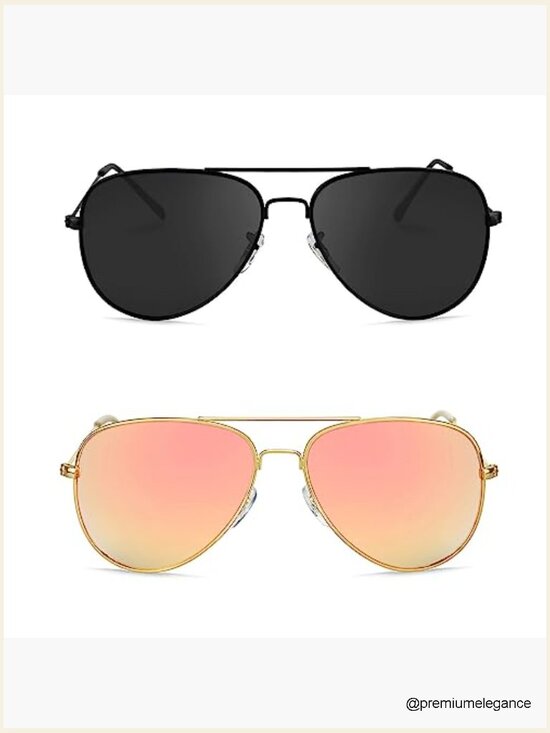 Polarized Aviator Sunglasses - Metal Frame UV Protection Driving main image 4